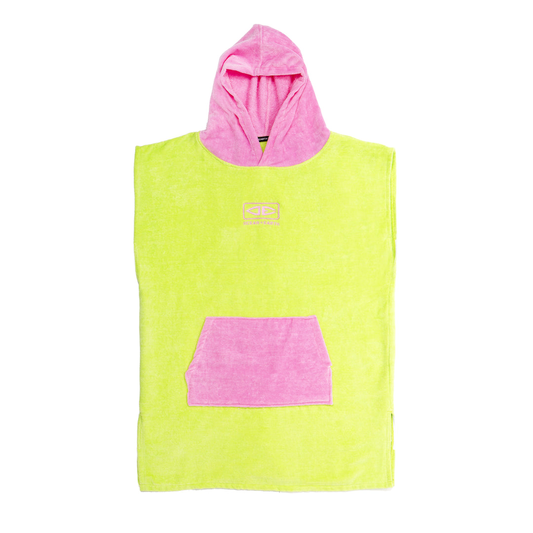 Youth Hooded Poncho - Lime