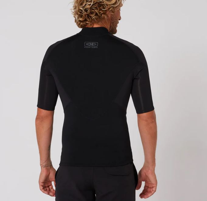 Wetsuit 1.5mm Double black S/S Neoprene Top