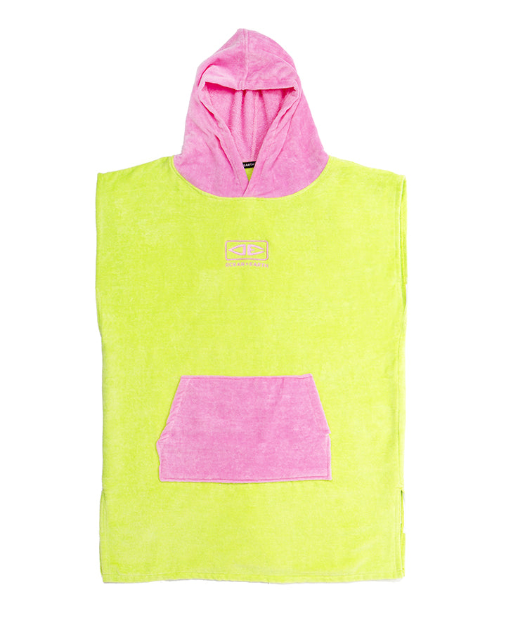 Youth Hooded Poncho - Lime