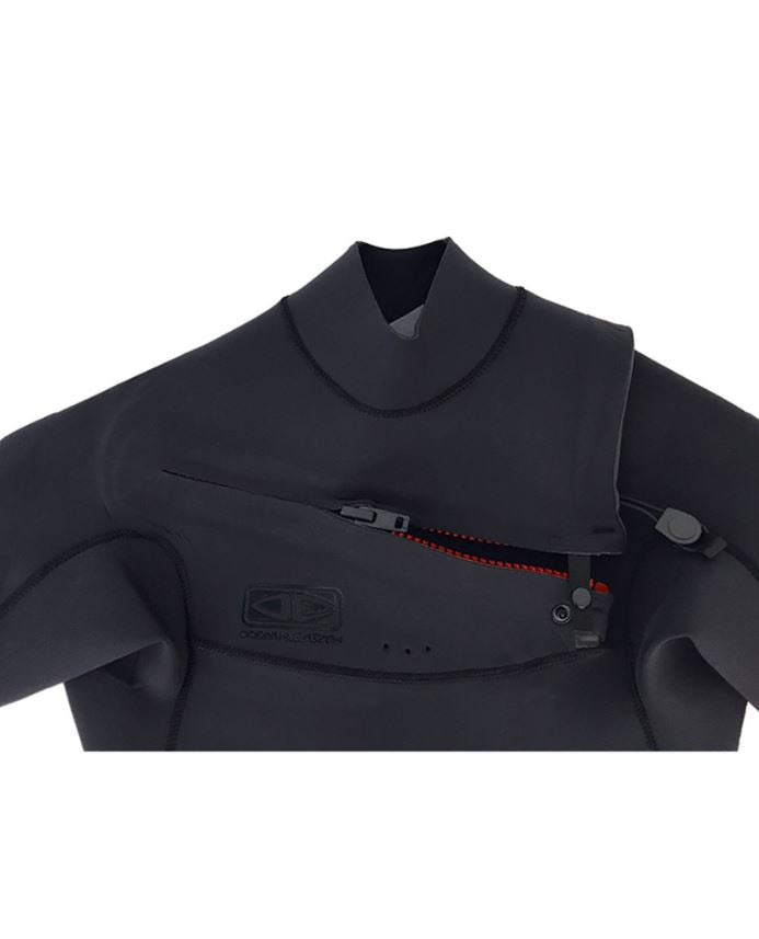 Double Black 3/2 Chest  Zip Steamer - Ocean & Earth WA