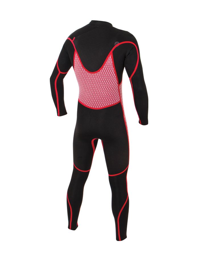 Mens Double Black Chest Zip Steamer 4/3mm Wetsuit - Ocean & Earth WA