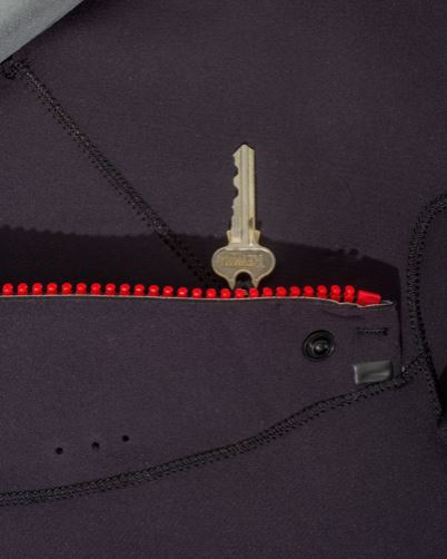 Mens Double Black Chest Zip Steamer 4/3mm Wetsuit - Ocean & Earth WA