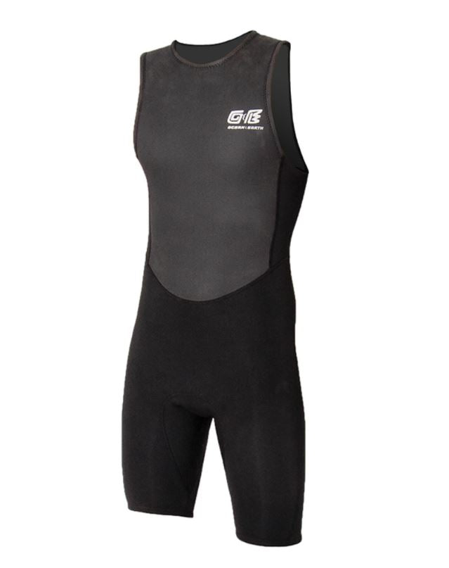 Mens Heritage back zip short John - 2mm - Ocean & Earth WA
