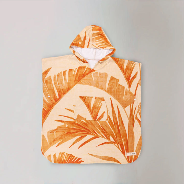 TODDLERS PALM HOODED PONCHO