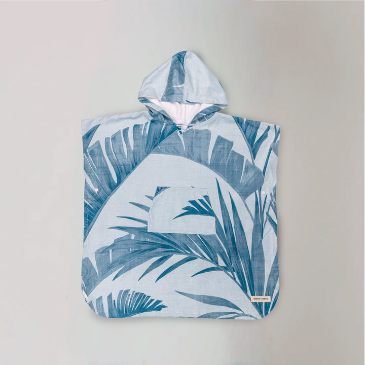 TODDLERS PALM HOODED PONCHO