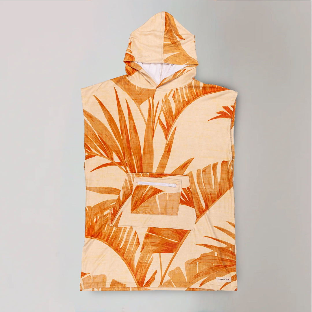 Youth Palm Hooded Poncho