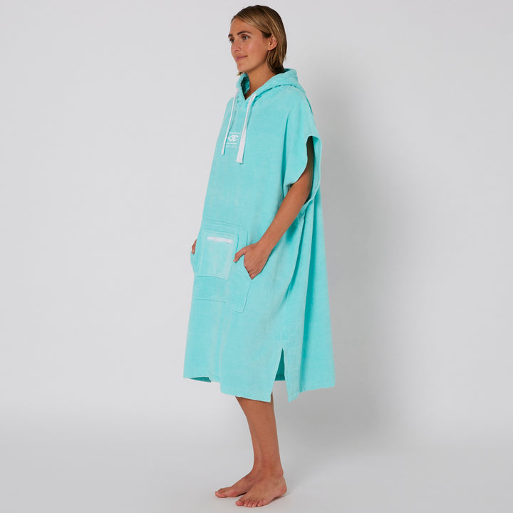 Ladies Hooded Poncho Towel - Mint