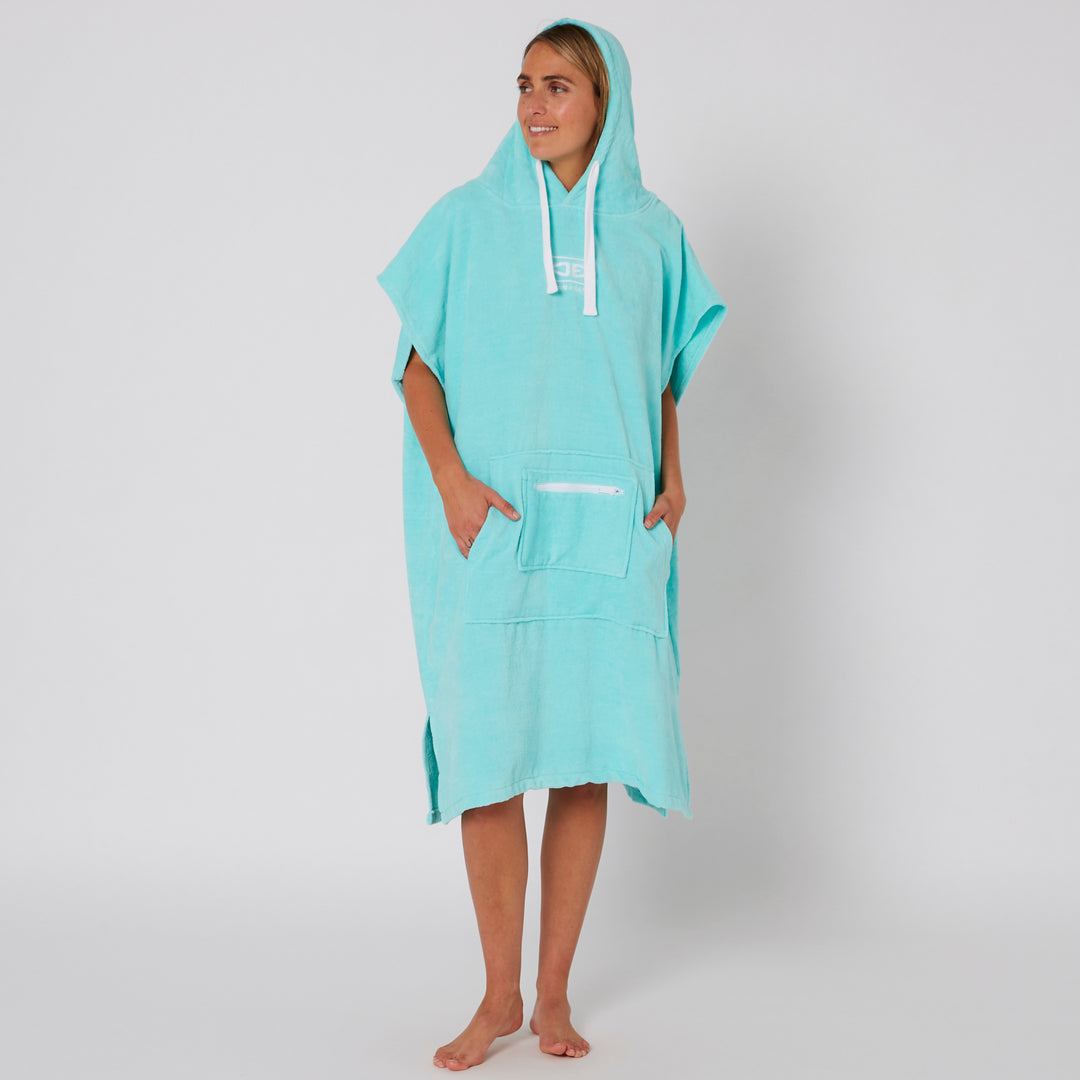 Ladies Hooded Poncho Towel - Mint