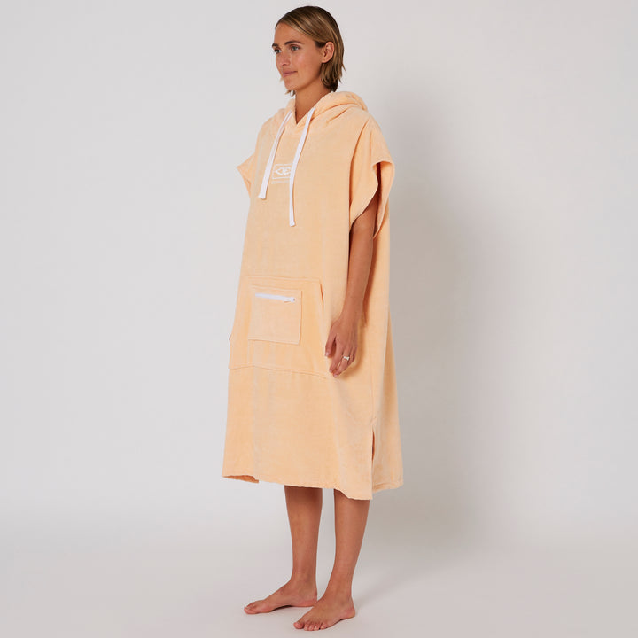 Ladies Hooded Poncho Towel - Peach