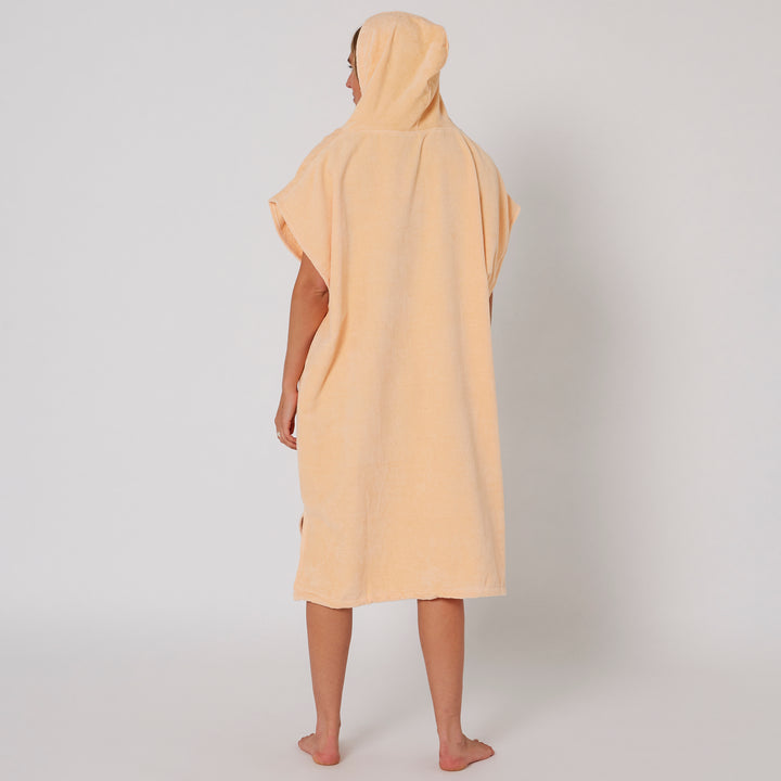 Ladies Hooded Poncho Towel - Peach