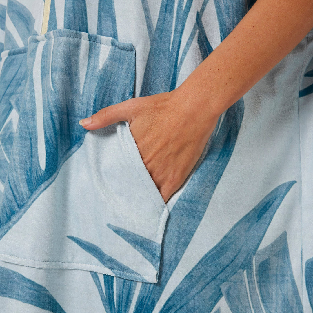 Palm Zip Hooded Poncho - 2 colours available