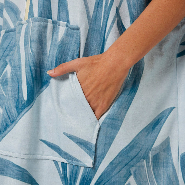 Palm Zip Hooded Poncho - 2 colours available