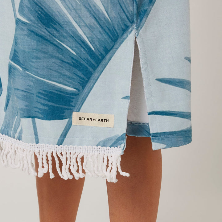 Palm Zip Hooded Poncho - 2 colours available