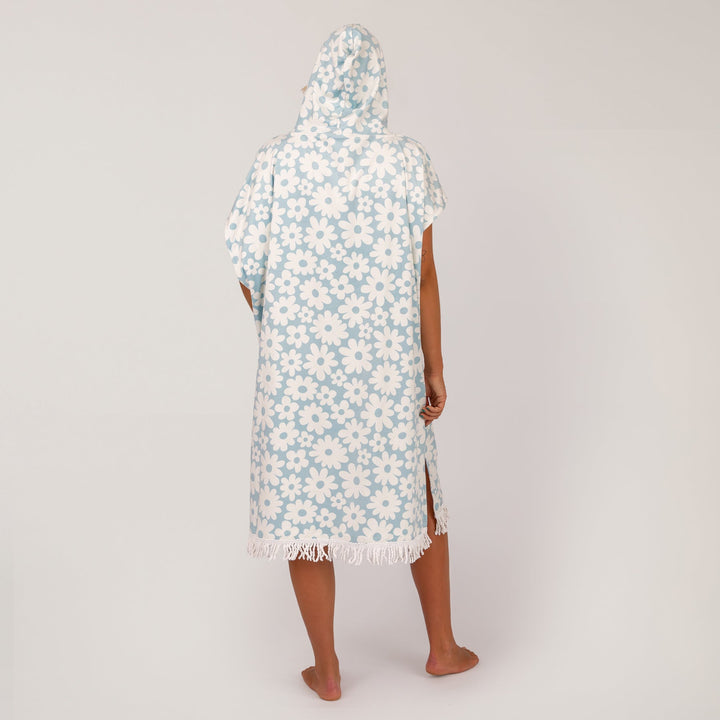 Ladies Daisy Zip Hooded Poncho