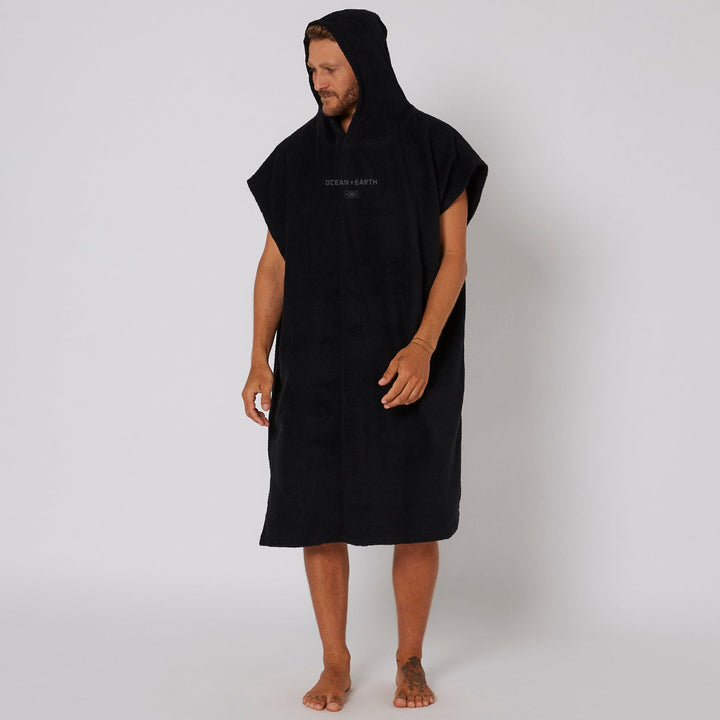 Mens Terry Hooded Poncho - 3 colours available