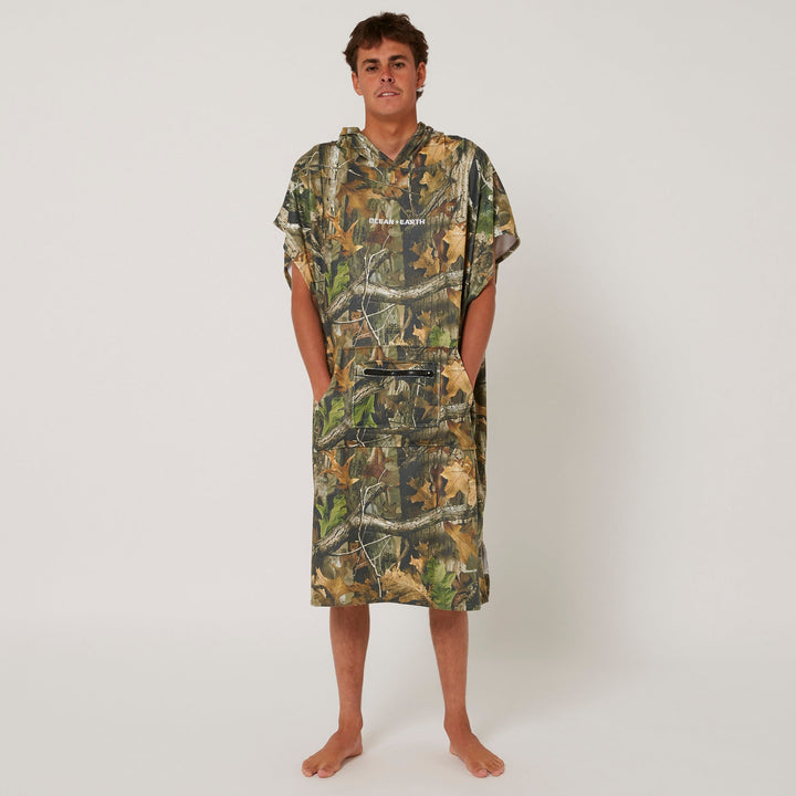 Real Camo Hooded Poncho