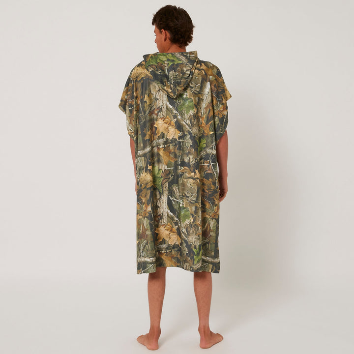 Real Camo Hooded Poncho