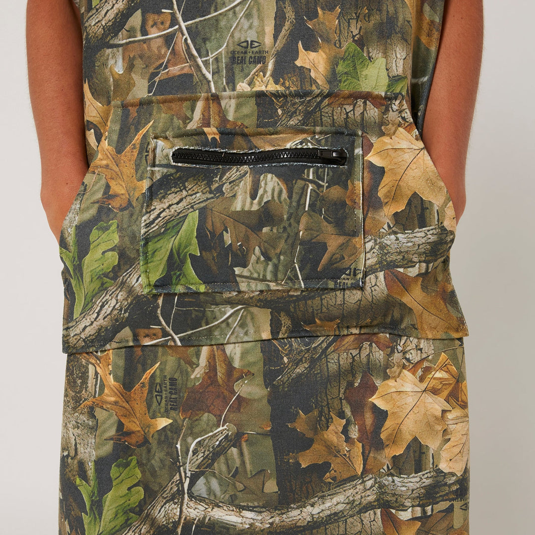 Youth Real Camo Hooded Poncho