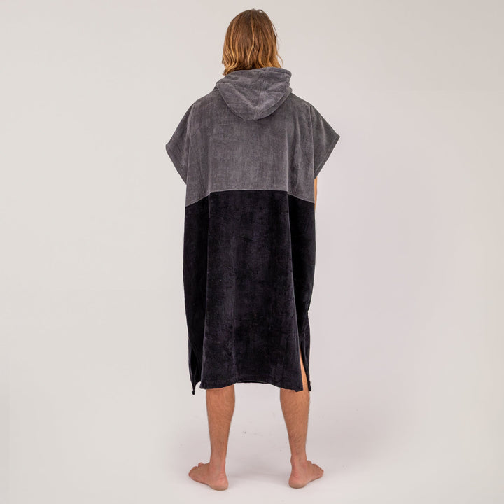 Mens Horizon Zip Neck Hooded Poncho