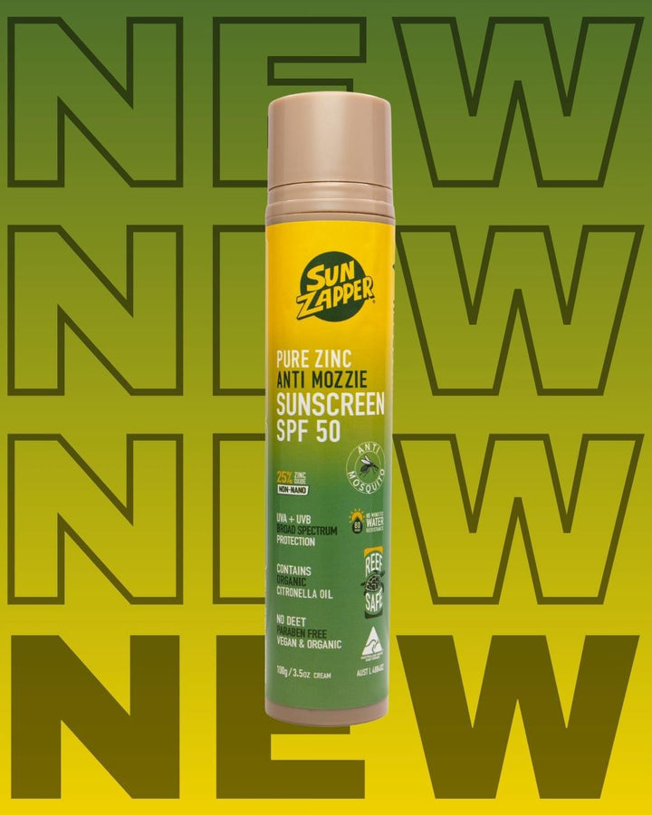 Sun Zapper Pure Zinc Anti Mozzie Sunscreen  SPF 50 Pump