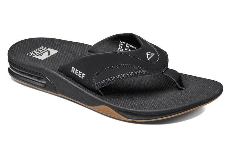 Reef Mens Fanning - Black/Silver