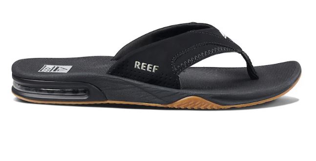 Reef Mens Fanning - Black/Silver