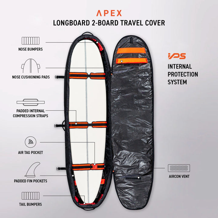 APEX Longboard Travel Cover Wheel - 2 Board