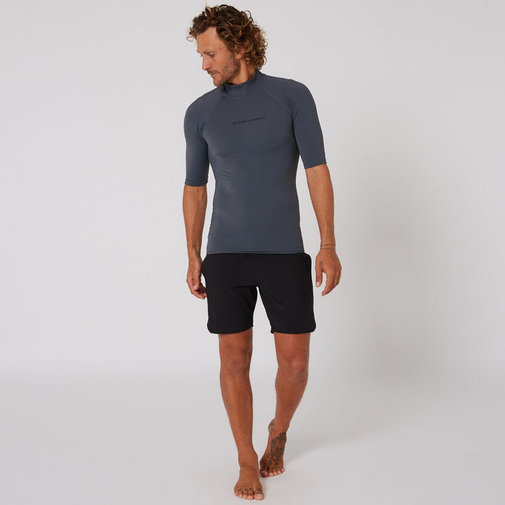 Mens Script Short Sleeve Rash Shirt