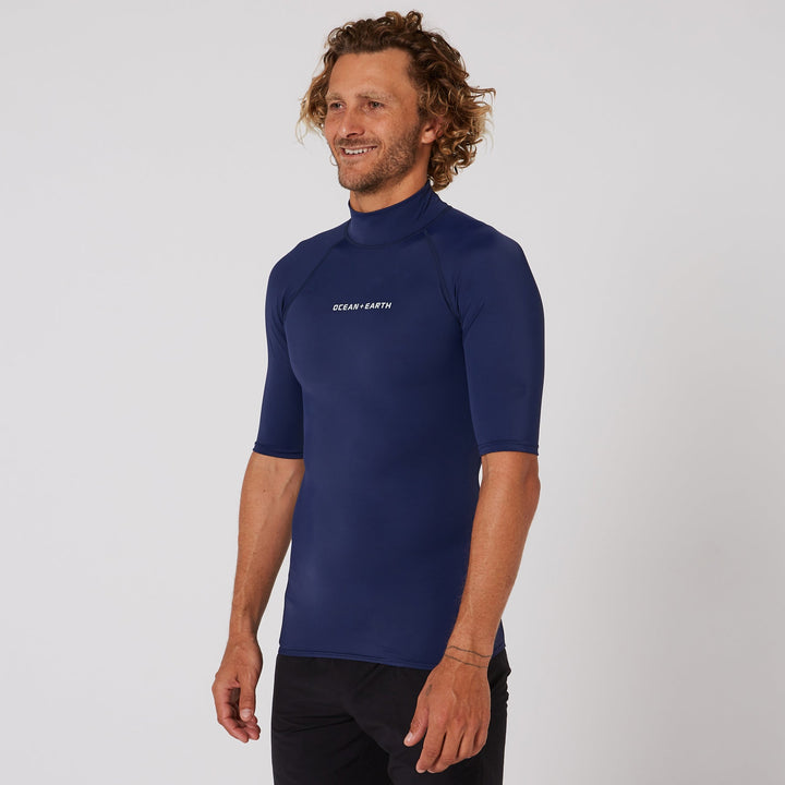 Mens Script Short Sleeve Rash Shirt