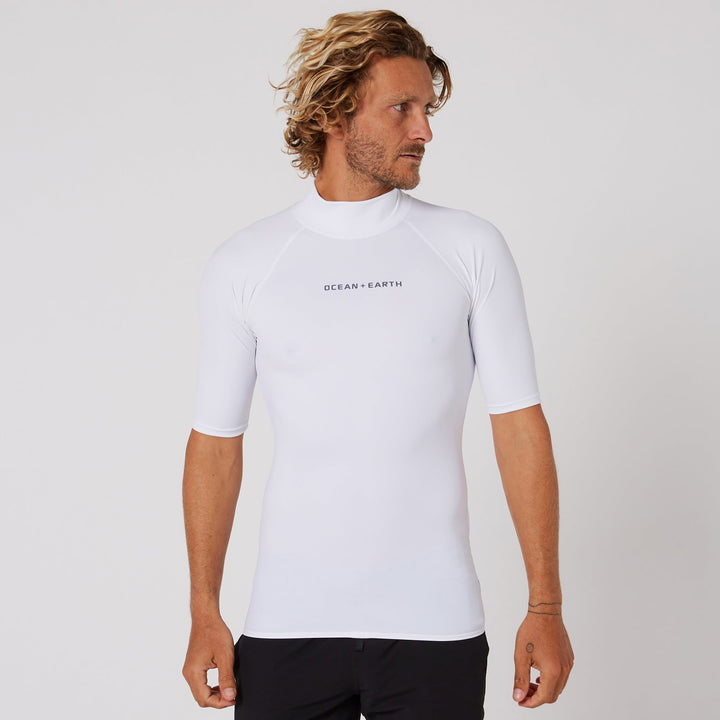 Mens Script Short Sleeve Rash Shirt