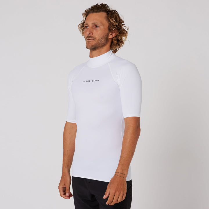 Mens Script Short Sleeve Rash Shirt