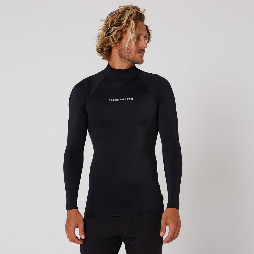 Mens Script Rash Long Sleeve Rash Shirt