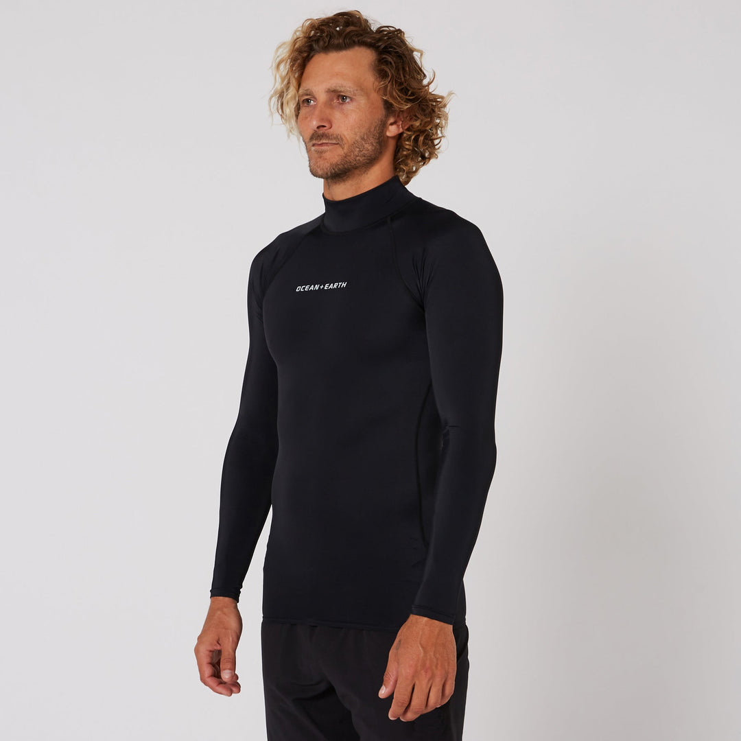 Mens Script Rash Long Sleeve Rash Shirt