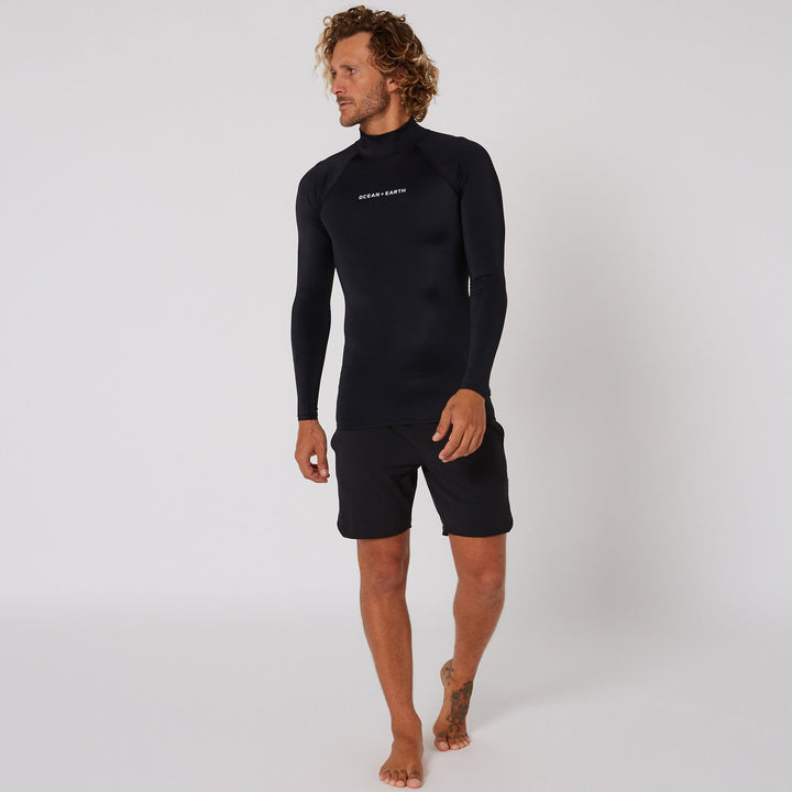 Mens Script Rash Long Sleeve Rash Shirt