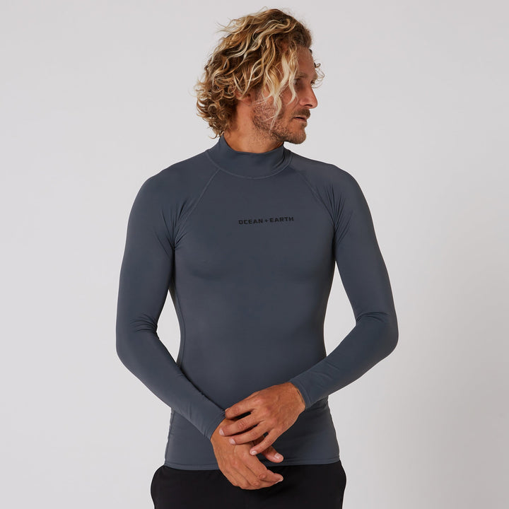 Mens Script Rash Long Sleeve Rash Shirt