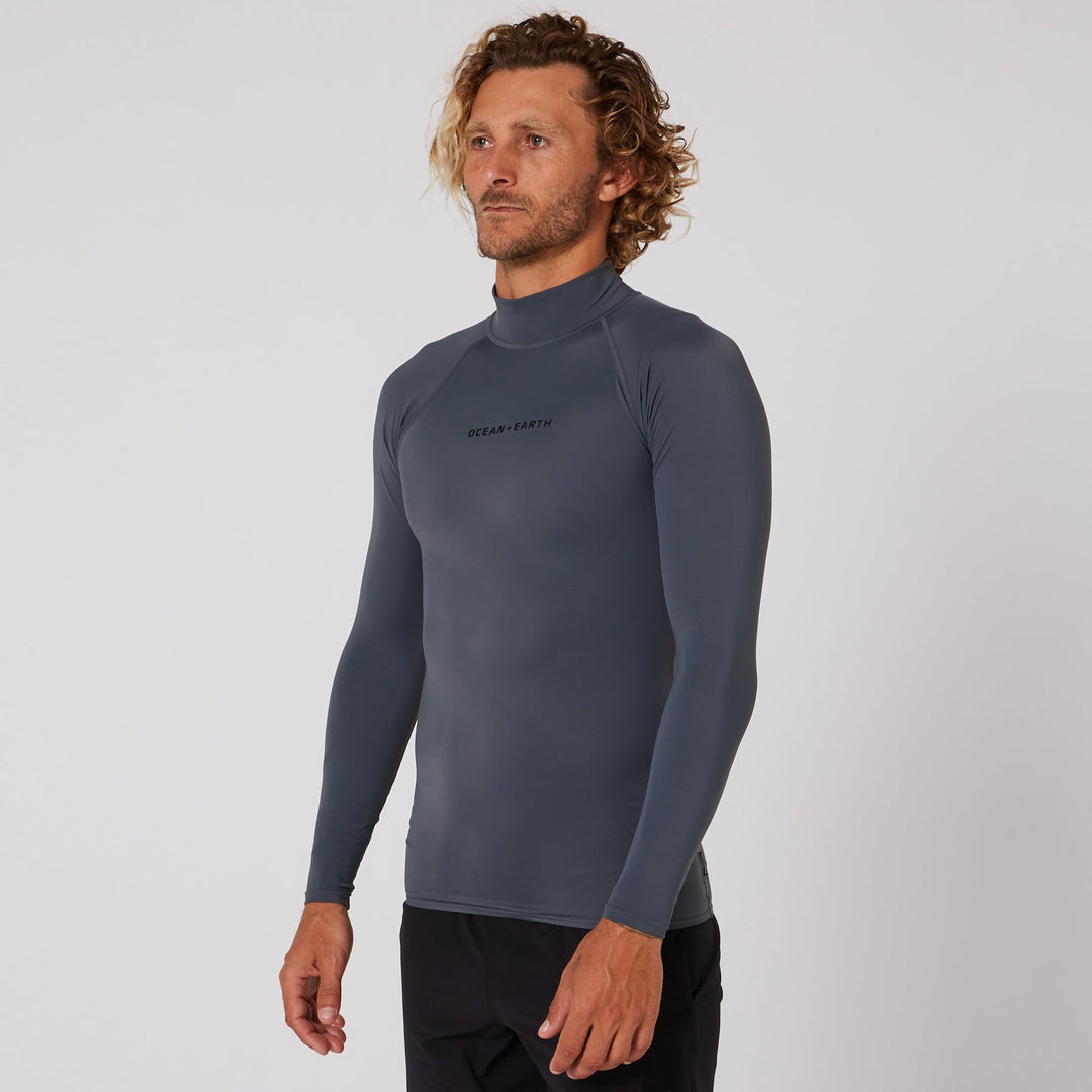 Mens Script Rash Long Sleeve Rash Shirt