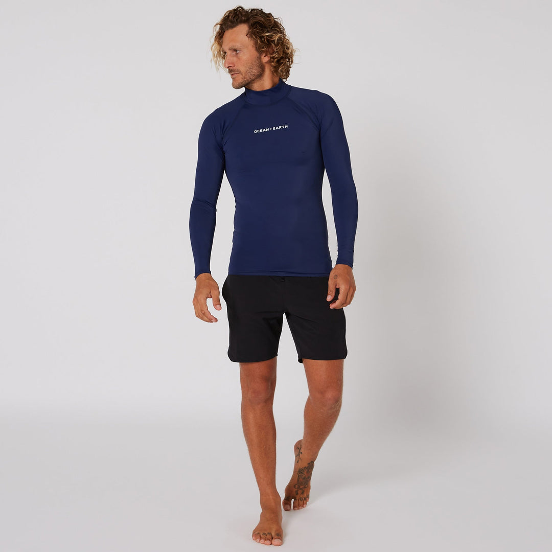 Mens Script Rash Long Sleeve Rash Shirt