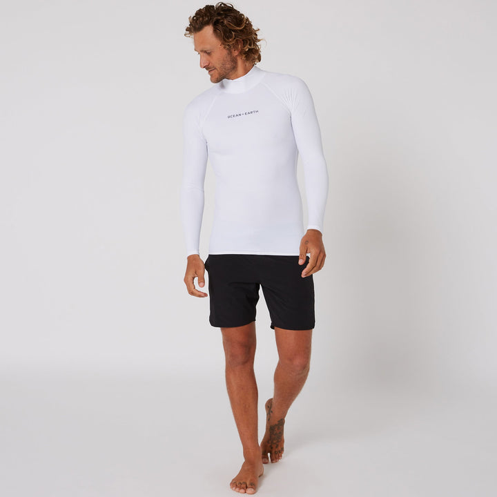 Mens Script Rash Long Sleeve Rash Shirt