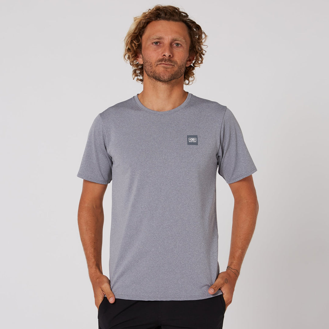 Mens Surf Short Sleeve Rash Shirt