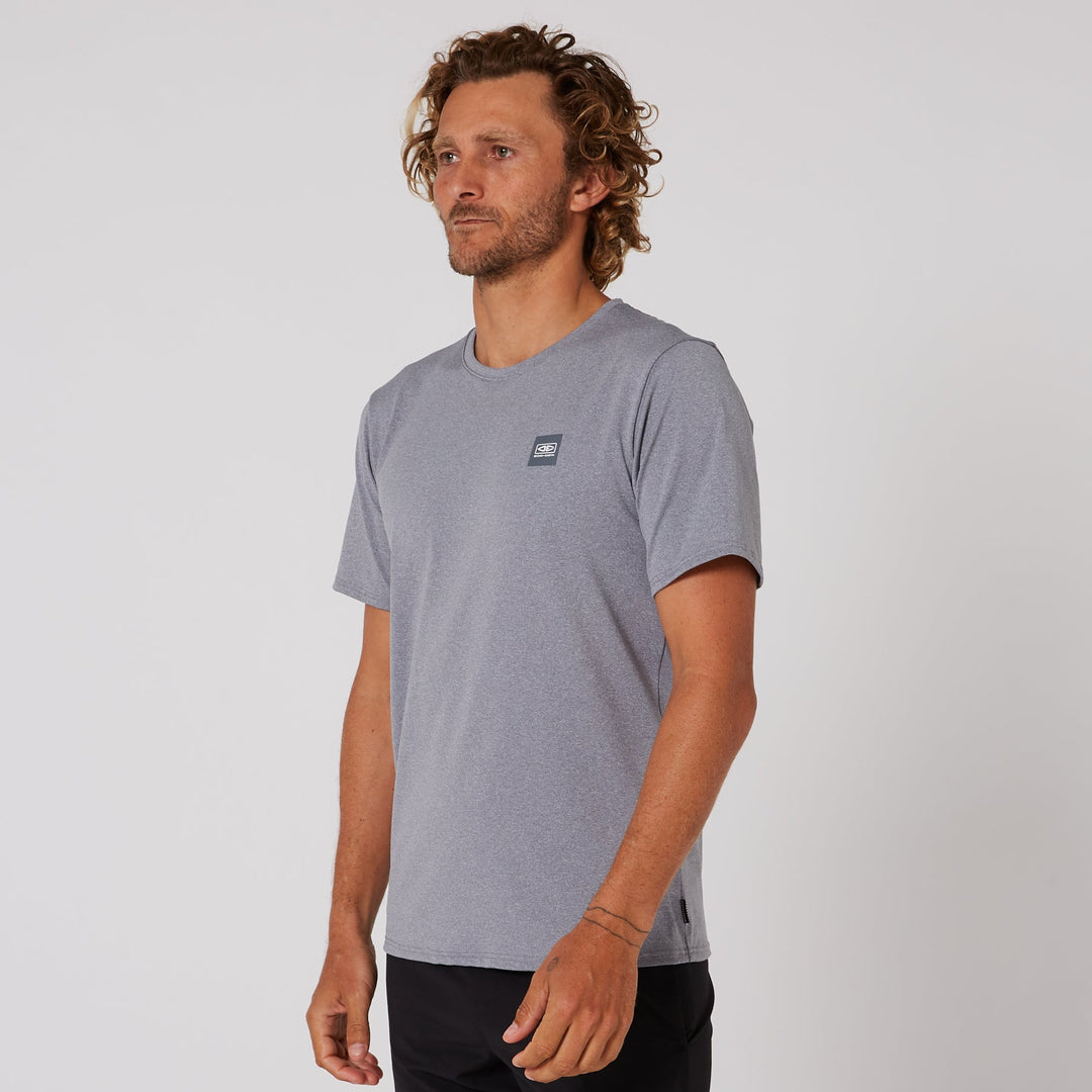 Mens Surf Short Sleeve Rash Shirt
