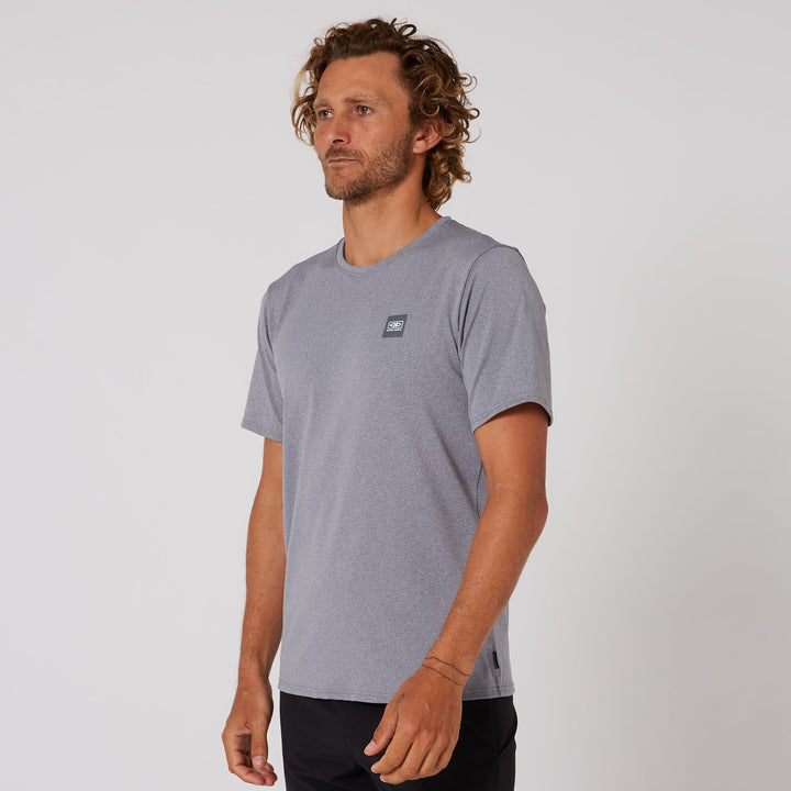 Mens Surf Short Sleeve Rash Shirt