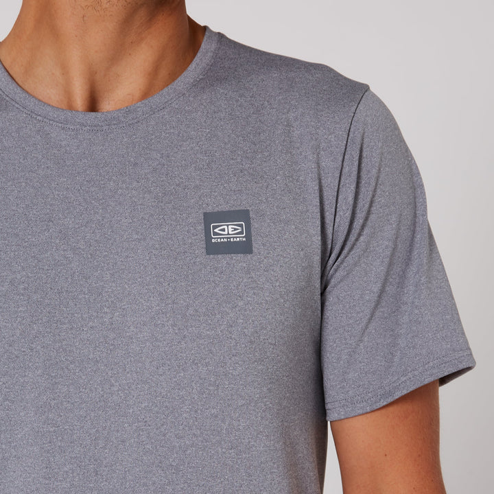 Mens Surf Short Sleeve Rash Shirt