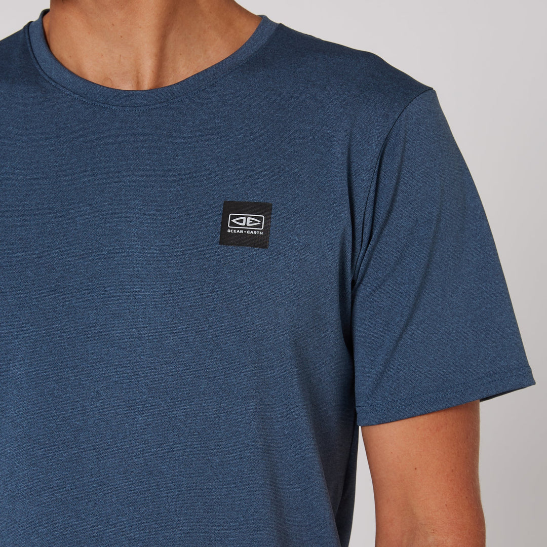 Mens Surf Short Sleeve Rash Shirt