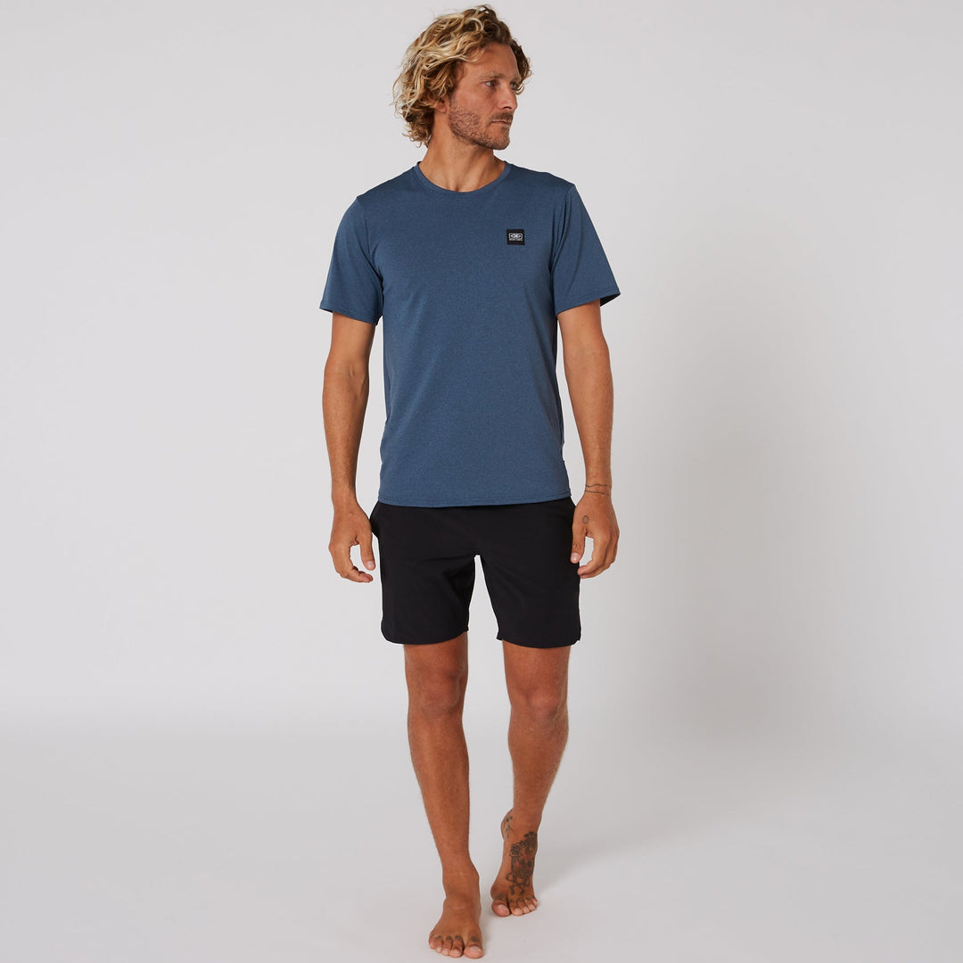 Mens Surf Short Sleeve Rash Shirt