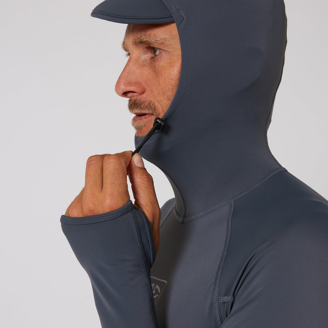 Mens Tropic Hooded Long Sleeve Rash Shirt