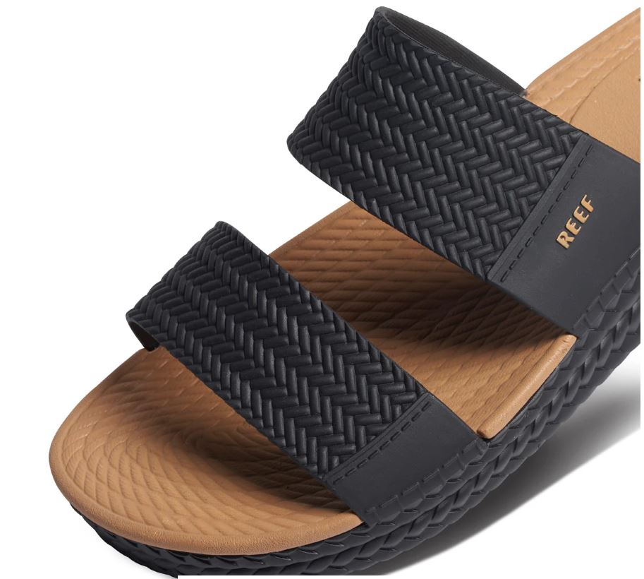 Reef - Womens Water Vista Slide - Black/Tan