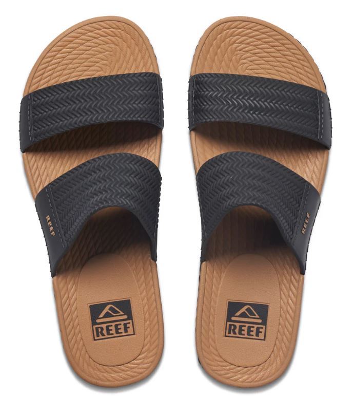 Reef - Womens Water Vista Slide - Black/Tan