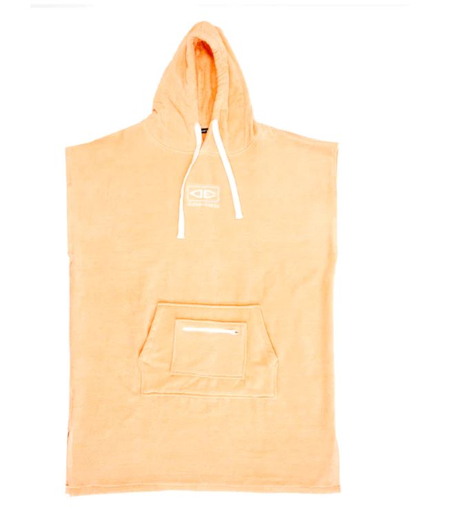 Ladies Hooded Poncho Towel - Peach