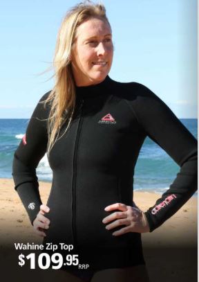 Ladies Adrenalin Wahine 1.5mm Neo Zip Top