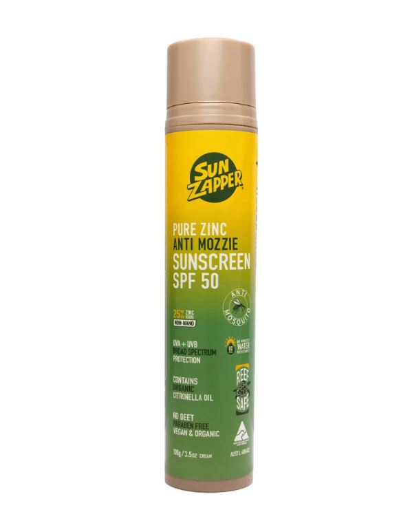 Sun Zapper Pure Zinc Anti Mozzie Sunscreen  SPF 50 Pump